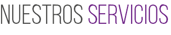 NUESTROS SERVICIOS